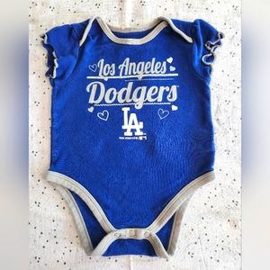 LA DODGERS girls onesie 12m